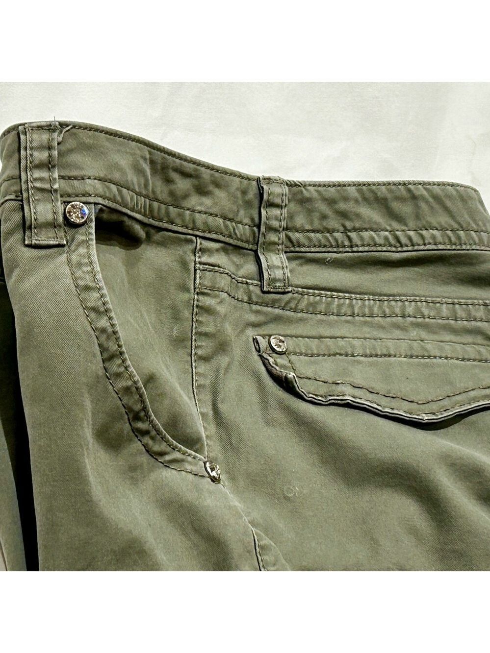 Miss Me Sage Green Cargo Pants, Size 29 - Picture 10 of 10